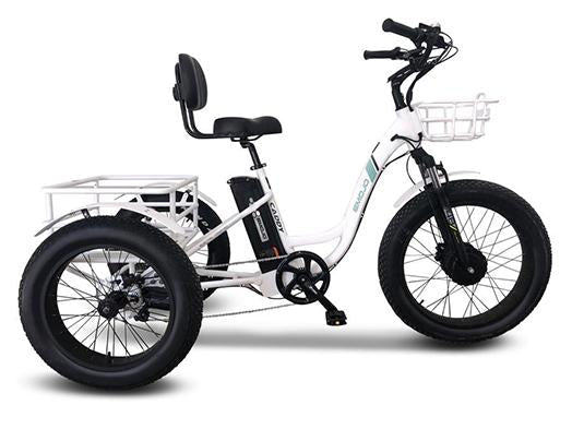 EMOJO CADDY PRO, Electric Fat Tire Tricycle - 500 Watt, 48V